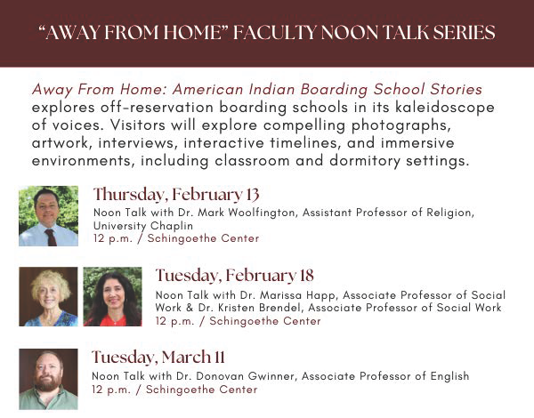 Away From Home Faculty Noon Talks